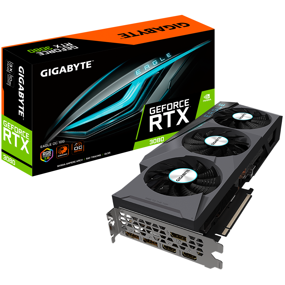 Gigabyte GeForce RTX 3080 EAGLE OC 10GB - Rockin IT